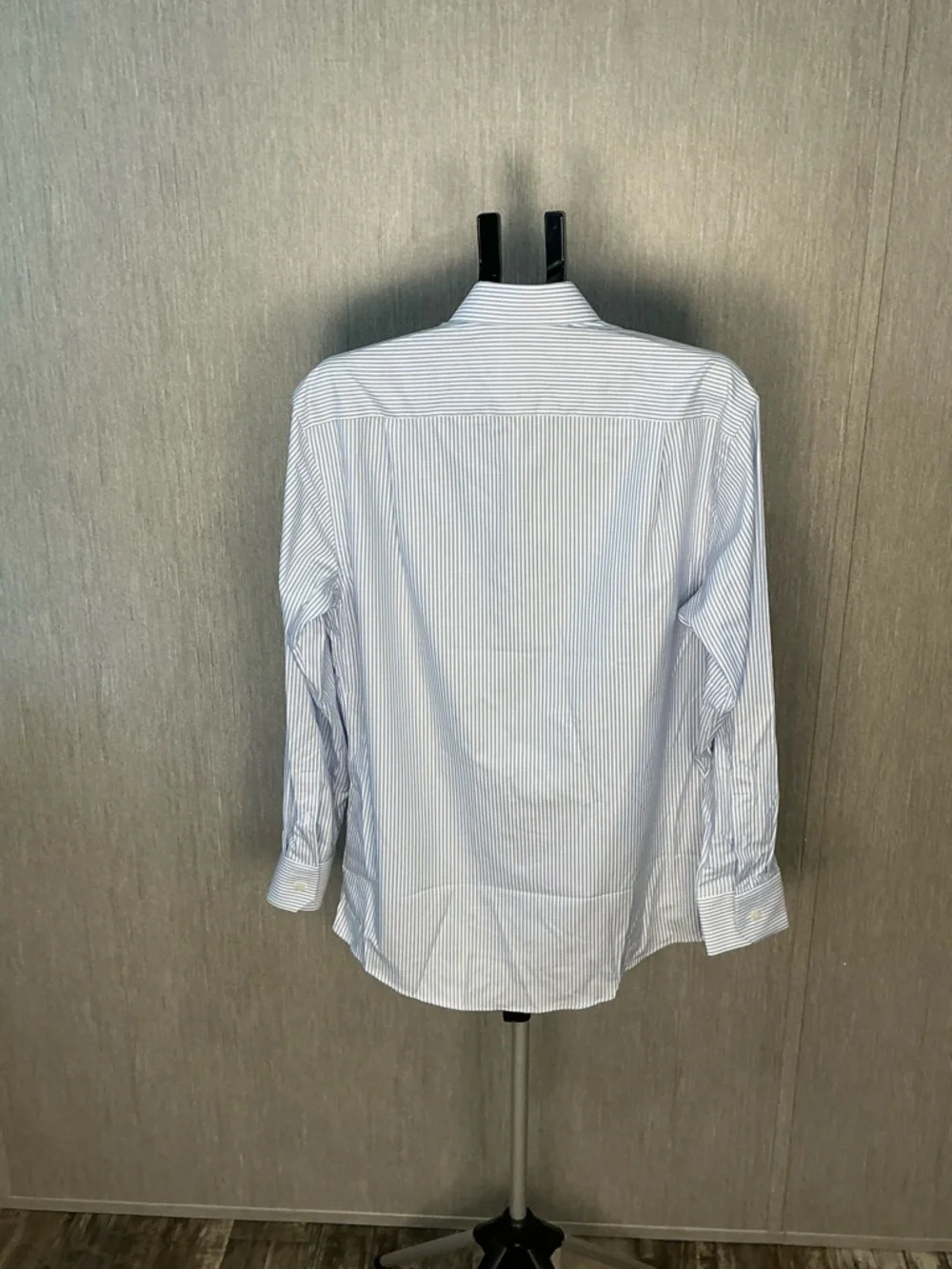 Eton Light Blue Fine-Stripe Men's Dress Shirt Neck Size 40/15 3/4 - Picture 9 of 16